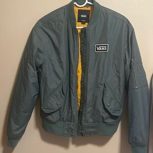Hunter Green Vans Bomber Jacket